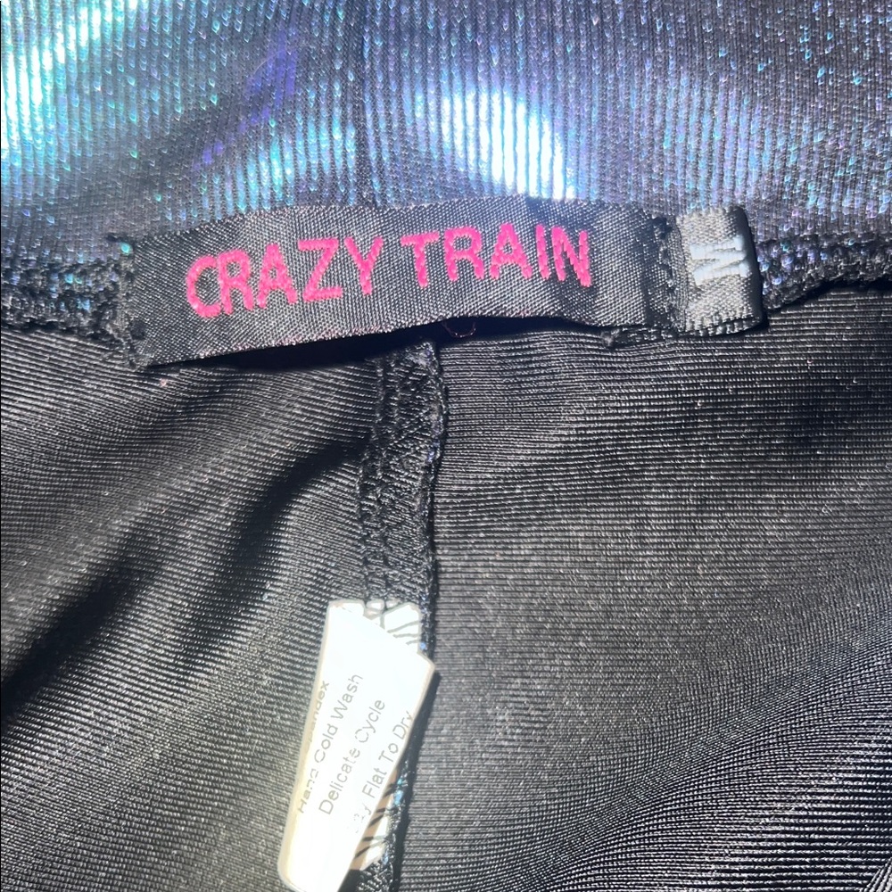 Crazy Train Iridescent Purple Bike Shorts - Picture 3 of 4
